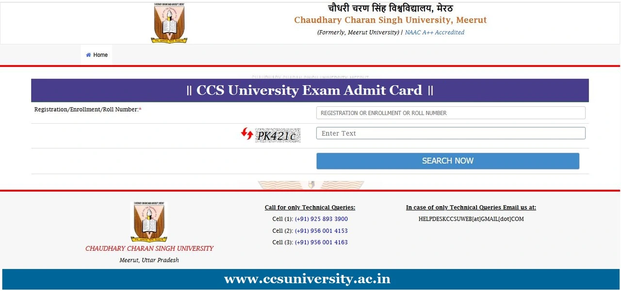 ccsu admit card